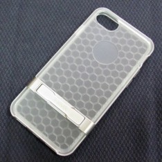 для Apple iPhone 7 Силиконовый чехол-накладка Wing прозрачно-серебрянный