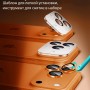 Защитное стекло на линзы камер Apple iPhone 17 Pro / 17 Pro Max, ESR Armorite Camera Lens, orange