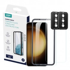 Samsung S23 Комплект 2+2 / 2 защитных стекла на экран / 2 защитных стекла на камеру / ESR Screen Protector and Camera Lens Protectors Set