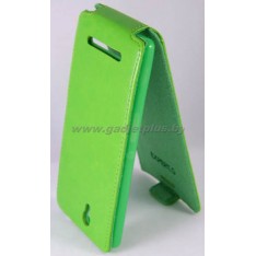 для Sony Xperia C3 (D2533) Чехол-блокнот Experts Slim Flip Case зеленый