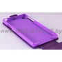 для Sony Xperia Z1 Чехол-блокнот Experts Slim Flip Case фиолетовый