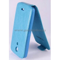 для Sony Xperia ZR (D5502) Чехол-блокнот Experts Slim Flip Case голубой