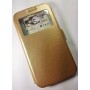 для LG G4 Stylus H635 чехол-книга с силиконовым основанием Experts с окном золотой
