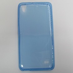 для Huawei Ascend G620s Ультратонкий силиконовый чехол-накладка Experts Fine TPU Case голубой
