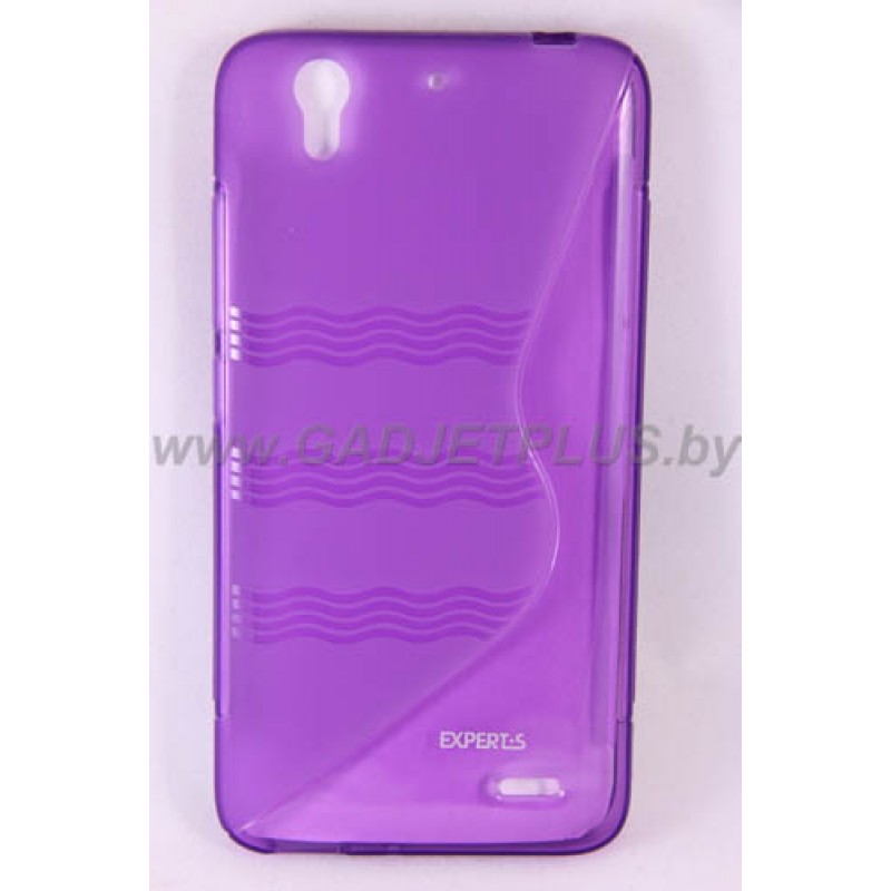 для Huawei Ascend G630 чехол-накладка силиконовый Experts TPU Case фиолетовый