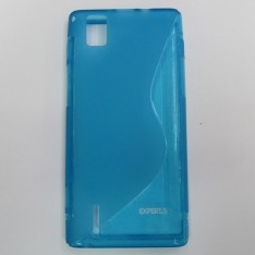 для Huawei Ascend P2 чехол-накладка силиконовый Experts TPU Case голубой
