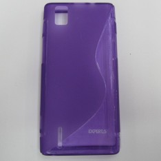 для Huawei Ascend P2 чехол-накладка силиконовый Experts TPU Case фиолетовый