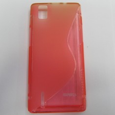 для Huawei Ascend P2 чехол-накладка силиконовый Experts TPU Case красный