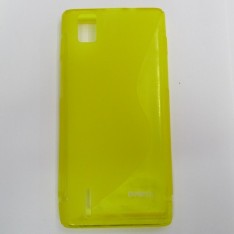 для Huawei Ascend P2 чехол-накладка силиконовый Experts TPU Case желтый