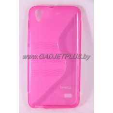 для Huawei Ascend G620s чехол-накладка силиконовый Experts TPU Case розовый