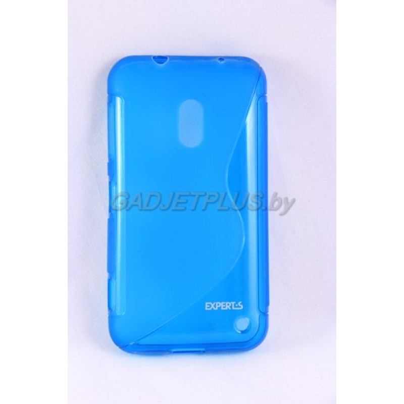 для Nokia Lumia 620 Чехол-накладка силиконовый Experts "TPU CASE" голубой