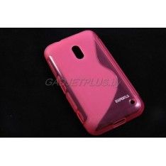для Nokia Lumia 620 Чехол-накладка силиконовый Experts "TPU CASE" розовый