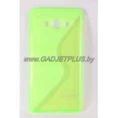 для Samsung Galaxy A7 SM-A700F чехол-накладка силиконовый Experts TPU Case зелёный