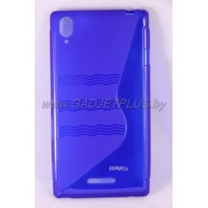 Sony Xperia T3 чехол-бампер силиконовый Experts TPU CASE, синий