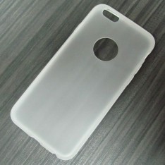 для Apple iPhone 6 Матовый ультратонкий силиконовый чехол-накладка GADJET+ белый