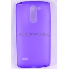 для LG G3 Stylus D690 чехол-накладка силиконовый JUST, фиолетовый матовый