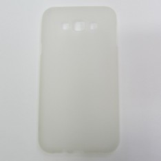 для Samsung Galaxy E7 SM-E700F силиконовый чехол-бампер JUST матовый белый