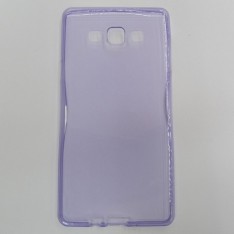 для Samsung Galaxy A7 SM-A700F Ультратонкий силиконовый чехол-накладка 0.5mm Just Slim фиолетовый