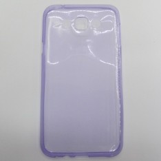 для Samsung Galaxy E7 SM-E700F Ультратонкий силиконовый чехол-накладка 0.5mm Just Slim фиолетовый