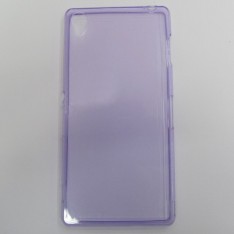 для Sony Xperia Z3 (D6603) Ультратонкий силиконовый чехол-накладка 0.5mm Just Slim фиолетовый