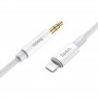 Audio-кабель (AUX) для iPhone Hoco UPA-19, белый