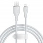 Кабель для зарядки Baseus P10355700221-00 Pudding Series Fast Charging Cable USB to iP 2.4A 1.2m Stellar White