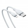 Кабель для зарядки Baseus P10355700221-00 Pudding Series Fast Charging Cable USB to iP 2.4A 1.2m Stellar White