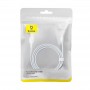 Кабель для зарядки Baseus P10355700221-00 Pudding Series Fast Charging Cable USB to iP 2.4A 1.2m Stellar White