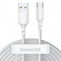 Кабель для зарядки USB - Type-C Baseus TZCATZJ-02 5A 1.5m белый