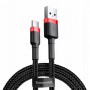 Кабель для айфона 17 (USB - Type-C) Baseus CATKLF-C91 Cafule Cable 2m Red+Black