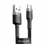 Кабель для айфона 17 (USB - Type-C) Baseus CATKLF-C91 Cafule Cable 2m Red+Black