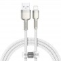 Кабель для зарядки айфона (USB - Lightning) Baseus CALJK-A02 Cafule Series Metal Data Cable 2.4A 1m White
