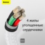 Кабель для зарядки айфона (USB - Lightning) Baseus CALJK-A02 Cafule Series Metal Data Cable 2.4A 1m White