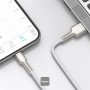 Кабель для зарядки айфона (USB - Lightning) Baseus CALJK-A02 Cafule Series Metal Data Cable 2.4A 1m White