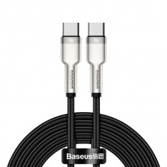 Кабель для зарядки iPhone 17 (Type-C - Type-C) Baseus CATJK-D01 Cafule Series Metal Data Cable 100W 2m Black