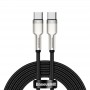 Кабель для зарядки iPhone 17 (Type-C - Type-C) Baseus CATJK-D01 Cafule Series Metal Data Cable 100W 2m Black