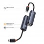 Адаптер Baseus WKQX000301 Lite Series Ethernet Adapter Type-C to RJ45 LAN Port (1000Mbps) Black
