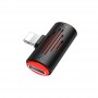 Адаптер (разветвитель) lightning to 2X lightning Borofone BV6, чёрный