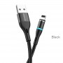 USB Кабель BU16 Lightning, Borofone, магнитный, чёрный