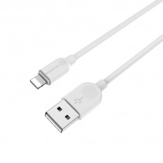 Кабель для Apple iPhone BX14 Lighting, Borofone, белый 2м