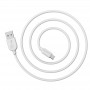 USB Кабель BX14 Micro, Borofone, белый 1м