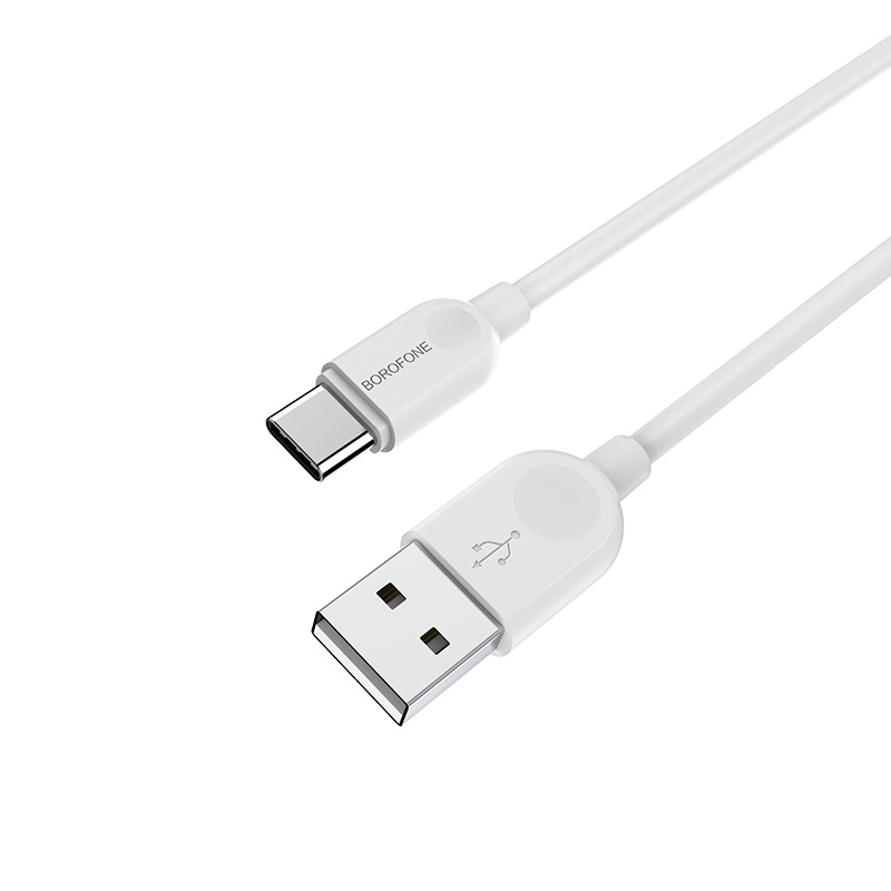 USB Кабель BX14 Type-C, Borofone, белый 2м
