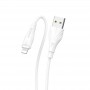 USB Кабель BX18 Lighting, Borofone, белый 1м