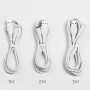 USB Кабель BX18 Lighting, Borofone, белый 1м