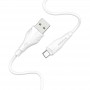 USB Кабель BX18 Micro, Borofone, белый 2м