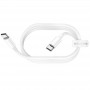 USB Кабель BX44 Type-C - Type-C, Borofone, белый