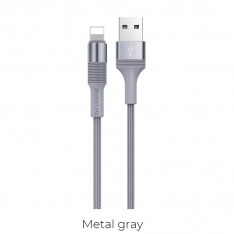 USB Кабель BX21 Lighting, Borofone, серый