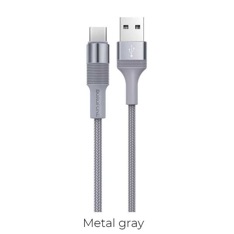 USB Кабель BX21 Type-C, Borofone, серый