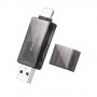 Кардридер Borofone DHB03 (USB 2.0 / lightning) цвет: черный