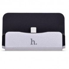 Hoco CPH18 подставка-зарядное устройство USB Type C для мобильного телефона серебрянный